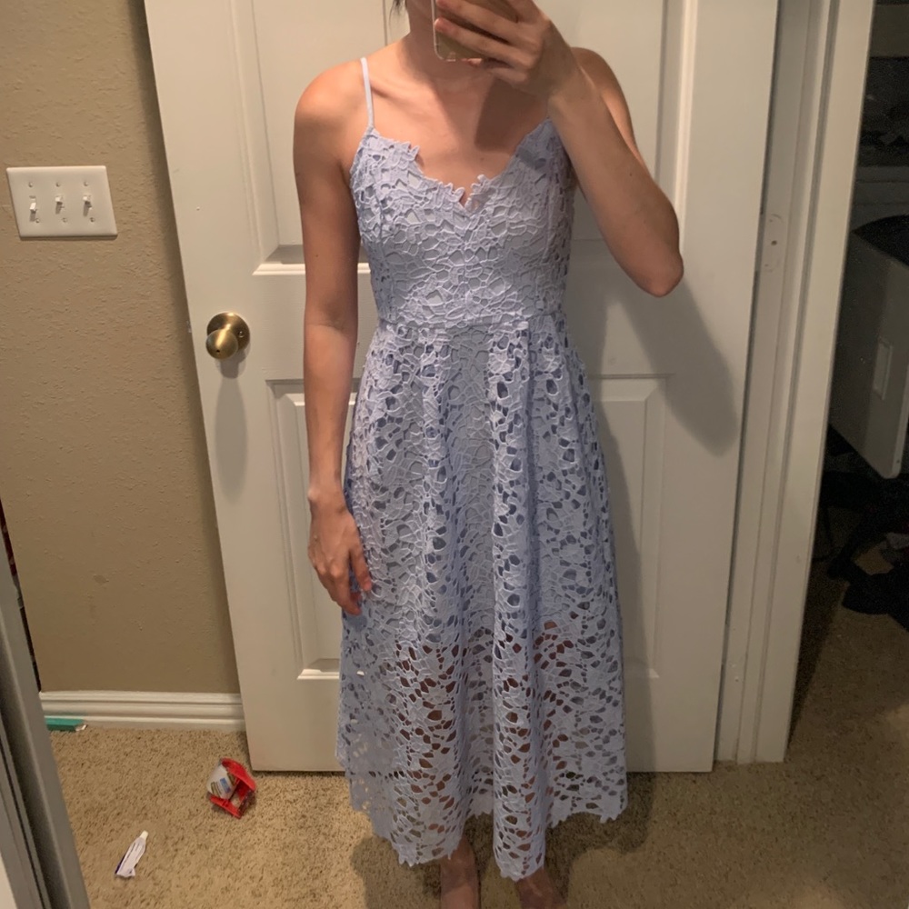 Astr the Label Lace ALine Midi Dress